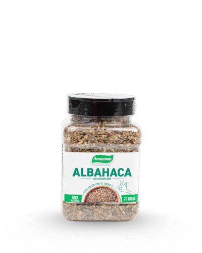 Albahaca deshidratada en frasco de 70g Amazonas