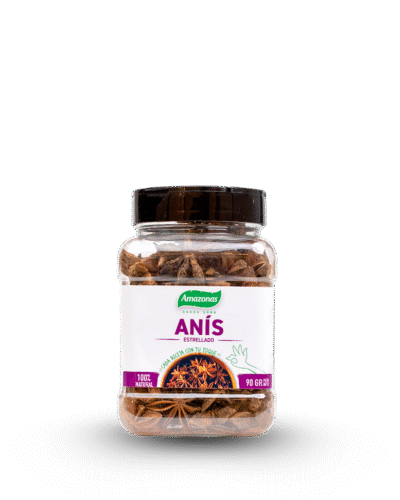 Anís estrellado en frasco de 90g Amazonas