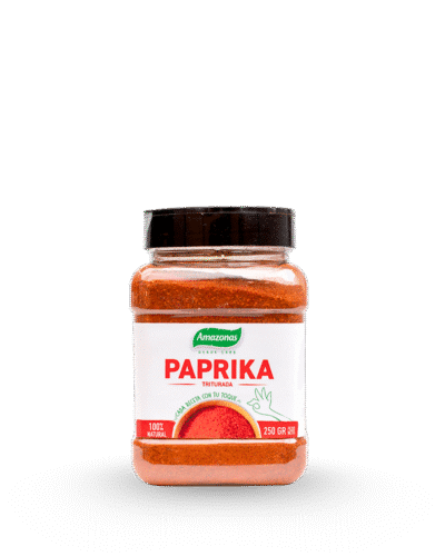 Paprika en polvo o paprika triturada en frasco de 250g Amazonas