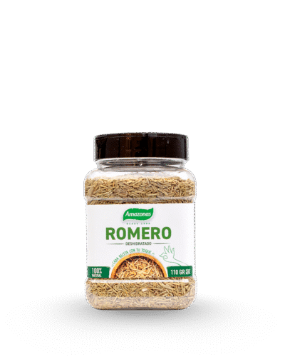 Romero deshidratado en trozos en frasco de 110g Amazonas