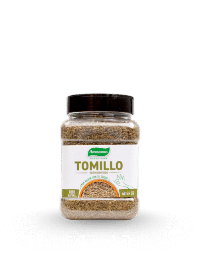 Tomillo deshidratado en frasco de 60g Amazonas