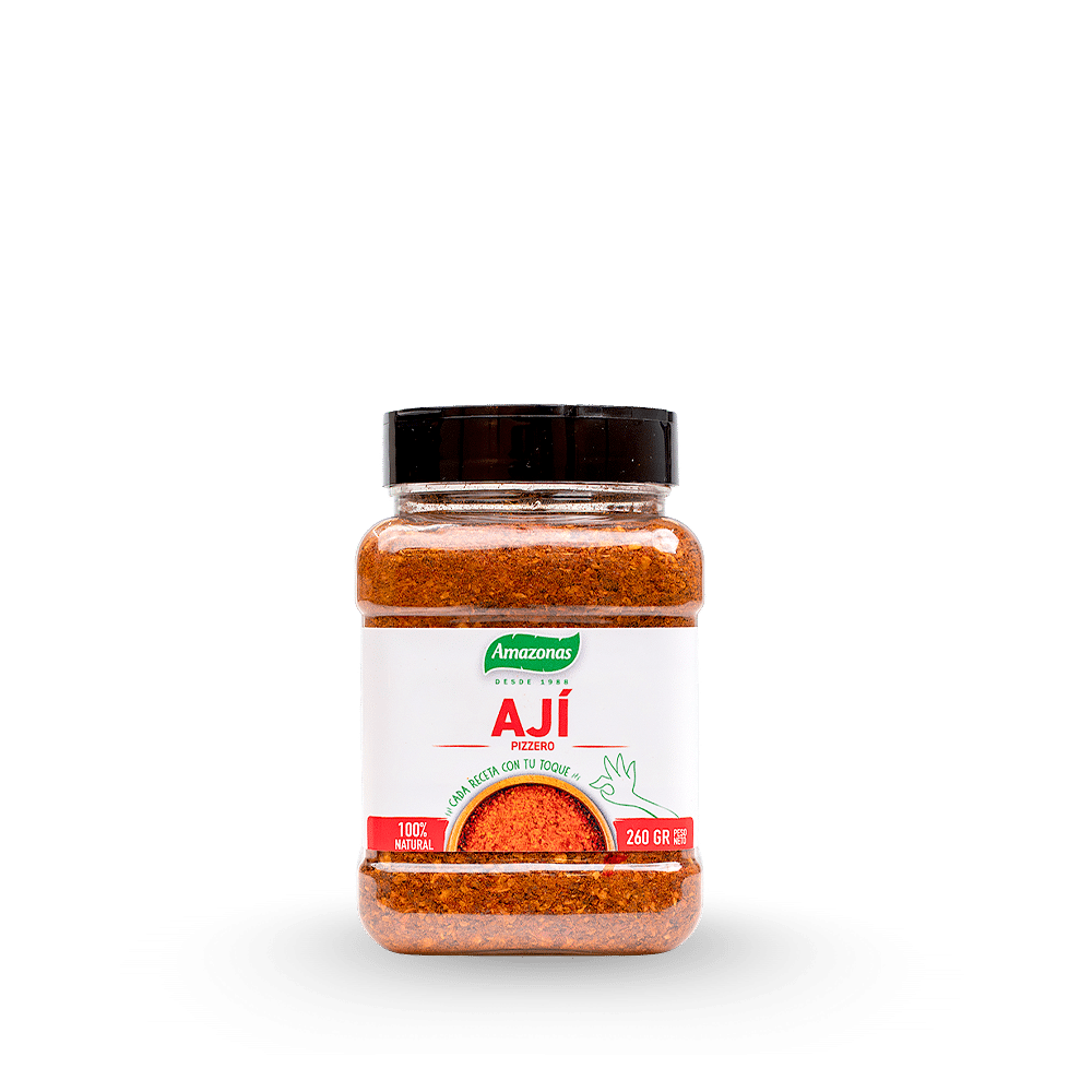 Ají en polvo o ají pizzero de 260g Amazonas